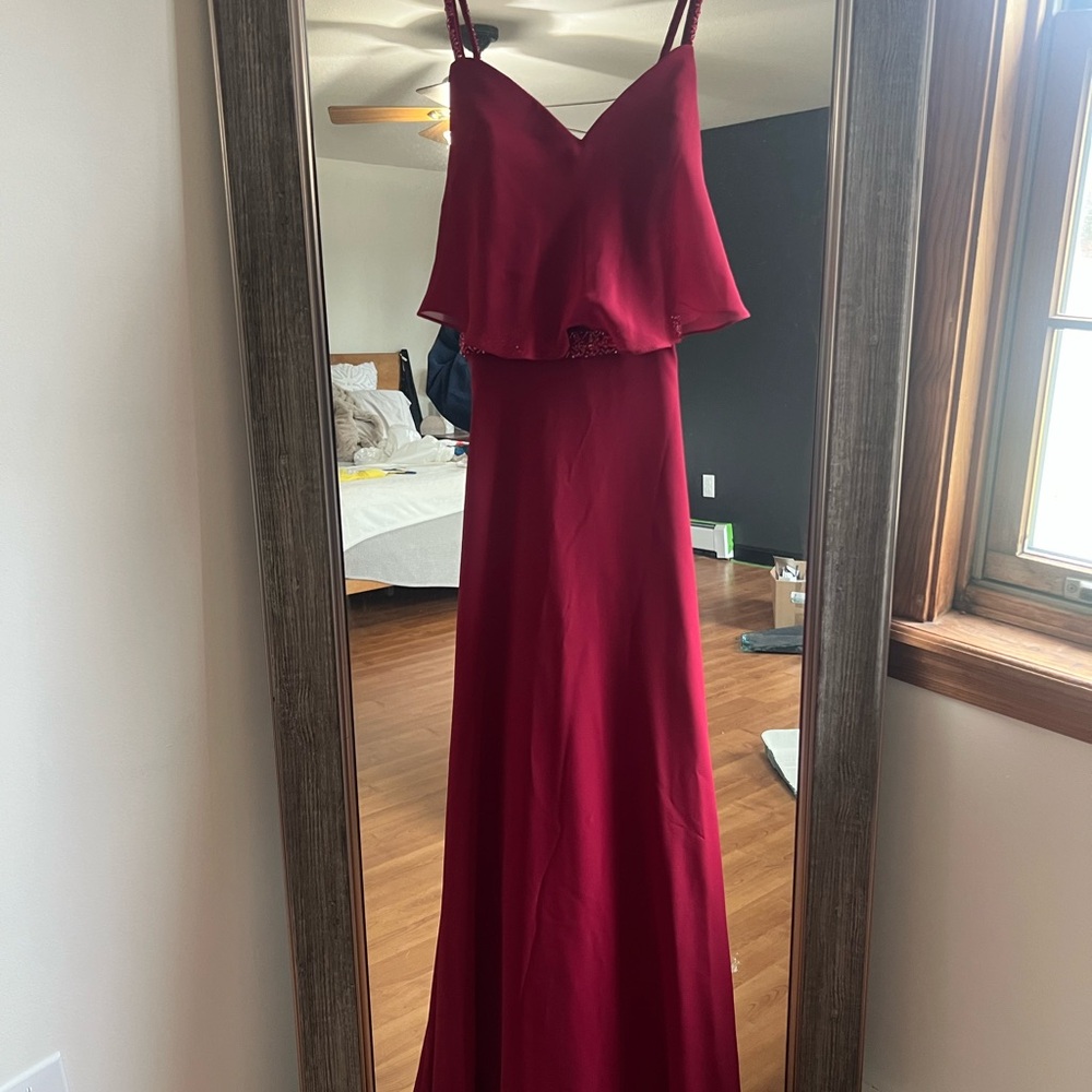 Elegant Red Evening Gown